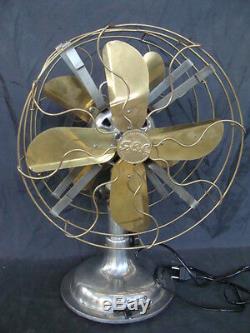 Ventilatore General Electric Doppia Pala Vintage Epoca Old Double Fan Italy