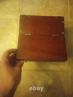 Very Nice General Electric Mil-ammeter Nickel Plate In Wooden Box