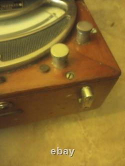 Very Nice General Electric Mil-ammeter Nickel Plate In Wooden Box