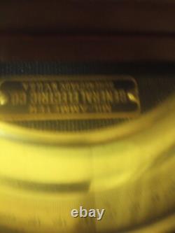 Very Nice General Electric Mil-ammeter Nickel Plate In Wooden Box