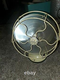 Vintage 10 GE General Electric Oscillating Desk Fan 100% tested works great