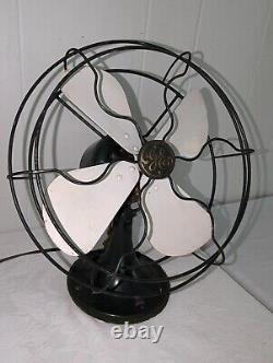 Vintage 11 General Electric 4 Blade Fan 42x542 Made In USA Dark Green