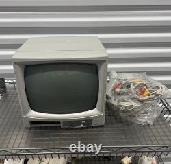 Vintage 12 General Electric CRT with Home Security CCTV System 2 Cameras B&W CRT