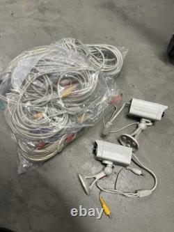 Vintage 12 General Electric CRT with Home Security CCTV System 2 Cameras B&W CRT