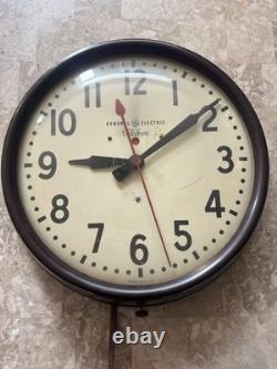 Vintage 14.5 General Electric Telechron School Clock model 1ha1612 USA Bakelite