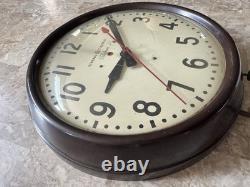 Vintage 14.5 General Electric Telechron School Clock model 1ha1612 USA Bakelite