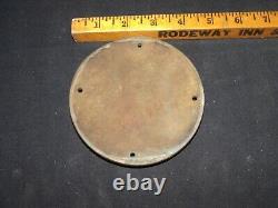 Vintage 1920's General Electric GE Brass Emblem Plaque Nameplate 4 1/2 Diameter
