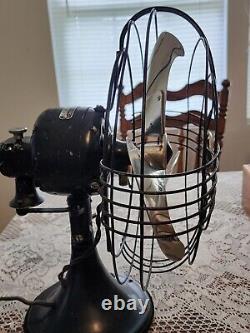 Vintage 1930's GE Vortalex 12 Oscillating Fan At1 78x191 X12634 3 Blade