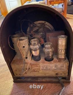 Vintage 1930's General Electric Tube Radio K-50-P Wooden Shell