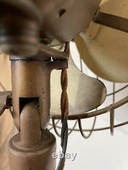 Vintage 1936 Art Deco General Electric GE Oscillating Floor Pedestal Fan 49X716