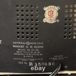 Vintage 1940's General Electric Tube Radio Model CL-500