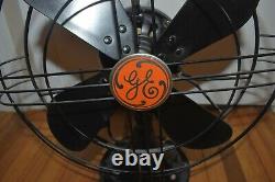 Vintage 1940s GENERAL ELECTRIC GE 272810-1 OSCILLATING ELECTRIC FAN WOW