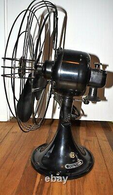 Vintage 1940s GENERAL ELECTRIC GE 272810-1 OSCILLATING ELECTRIC FAN WOW