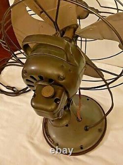 Vintage 1940s General Electric FM12V1 Large Industrial Oscillating Vortalex Fan