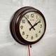 Vintage 1940s Industrial General Electric Genalex Bakelite Wall Clock Working