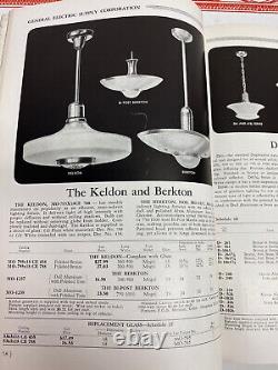 Vintage 1941 General Electric Supply Corporation Lighting Industrial Commercial