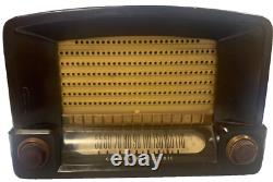 Vintage 1948 General Electric Model 115 Bakelite Tube Radio Made in USA. Teste