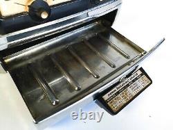Vintage 1950's GE General Electric Chrome Toaster + Warming Oven Model 85T83