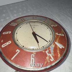 Vintage 1950's General Electric 2H26 Kitchen Wall Clock 7.5