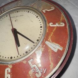 Vintage 1950's General Electric 2H26 Kitchen Wall Clock 7.5