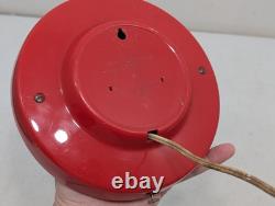 Vintage 1950's General Electric 2H26 Kitchen Wall Clock Red 7.5 Mid Century