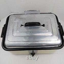 Vintage 1950's General Electric HotPoint Roaster Oven WORKS with Warming Trays