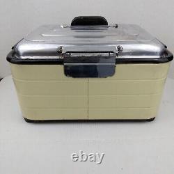 Vintage 1950's General Electric HotPoint Roaster Oven WORKS with Warming Trays