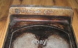 Vintage 1950s GE General Electric Automatic Grill Stove Top Plate Cast Aluminum