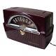 Vintage 1951 General Electric Model 610 Am Tube Radio Works Burgundy