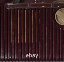 Vintage 1951 General Electric Model 610 AM Tube Radio Works Burgundy