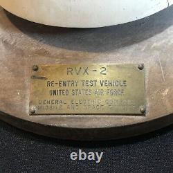 Vintage 1960 RVX-2 Re-Entry Test Vehicle USAF General Electric Wood Model ICBM