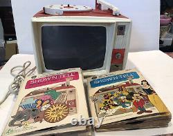 Vintage 1960s General Electric Show N Tell Phono Viewer & 17 Complete Stories
