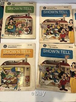Vintage 1960s General Electric Show N Tell Phono Viewer & 17 Complete Stories