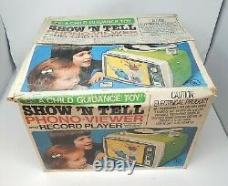Vintage 1960s General Electric Show N Tell Phono Viewer with Stories