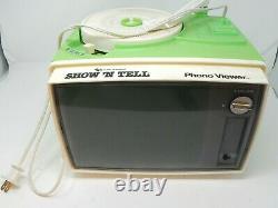 Vintage 1960s General Electric Show N Tell Phono Viewer with Stories