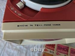 Vintage 1960s General Electric Show N Tell Phono Viewer with Tons of Stories 14