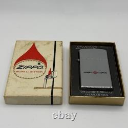 Vintage 1970's GE General Electric Slim Zippo Lighter NEW Box Silver Grandpacore