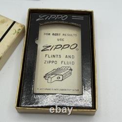 Vintage 1970's GE General Electric Slim Zippo Lighter NEW Box Silver Grandpacore