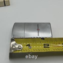 Vintage 1970's GE General Electric Slim Zippo Lighter NEW Box Silver Grandpacore