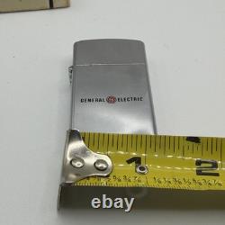 Vintage 1970's GE General Electric Slim Zippo Lighter NEW Box Silver Grandpacore