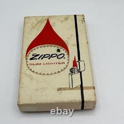 Vintage 1970's GE General Electric Slim Zippo Lighter NEW Box Silver Grandpacore