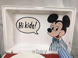 Vintage 1970's Mickey Mouse Record Player GE Youth Electronics Model 3122