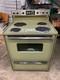 Vintage 1970s Ge Avocado Green Electric Range Oven Stove Mid Century Retro