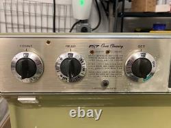 Vintage 1970s GE Avocado Green Electric Range Oven Stove Mid Century Retro