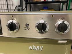 Vintage 1970s GE Avocado Green Electric Range Oven Stove Mid Century Retro