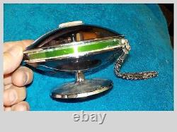 Vintage 1970s Space Age GE Atomic Flying Saucer UFO Radio P2775A -WORKINGI