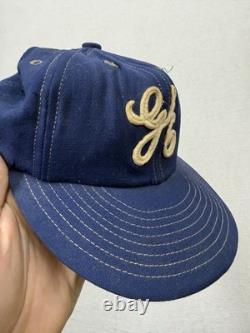 Vintage 1970s Wool Baseball Hat General Electric Team Blue Display Wilson