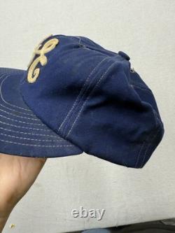 Vintage 1970s Wool Baseball Hat General Electric Team Blue Display Wilson