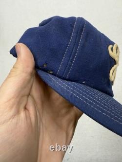 Vintage 1970s Wool Baseball Hat General Electric Team Blue Display Wilson