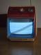 Vintage 1975 General Electric Space Age Retro Tv Red, White, Blue Tested Works